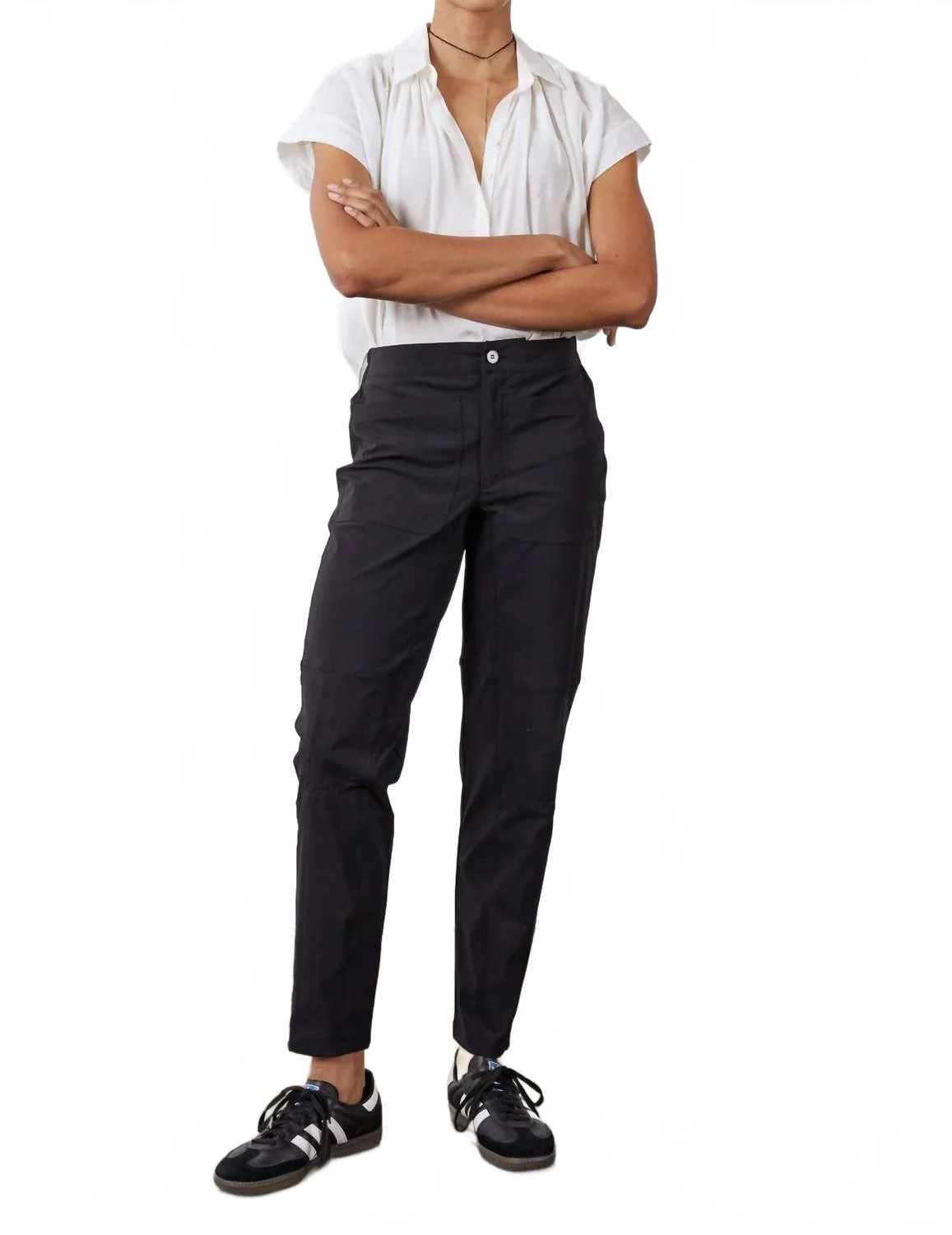 Everlasting Slim Pants In Black | Shop Simon