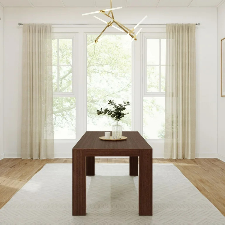 Plank+Beam 72" Dining Table, Solid Wood Kitchen Table, Rectangular Dinner Table for Dining Room | Walmart (US)