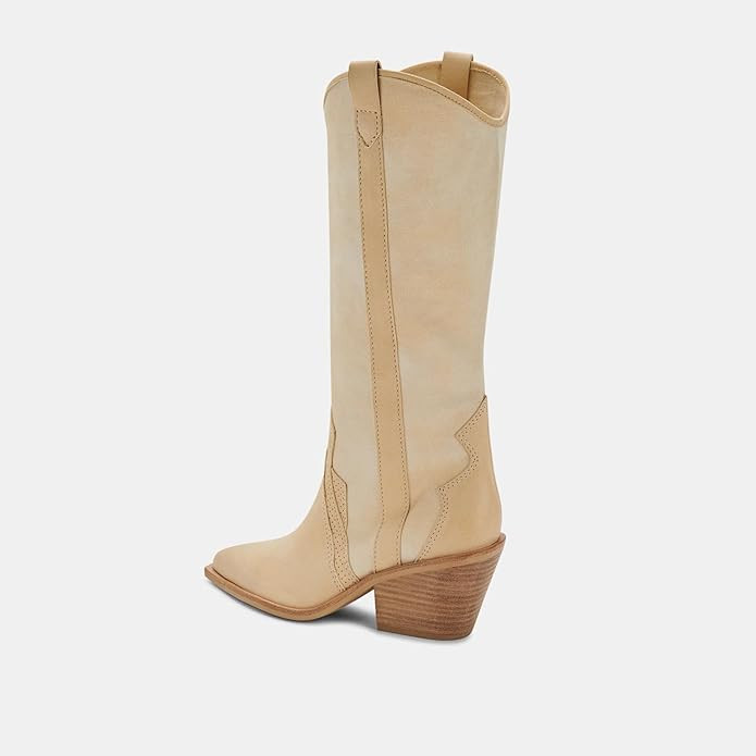 XYD Women Cork Chunky Heels, Western Cowboy Boots, Comfortable Pull On Pointed Toe, Cowgirl Knee ... | Amazon (US)