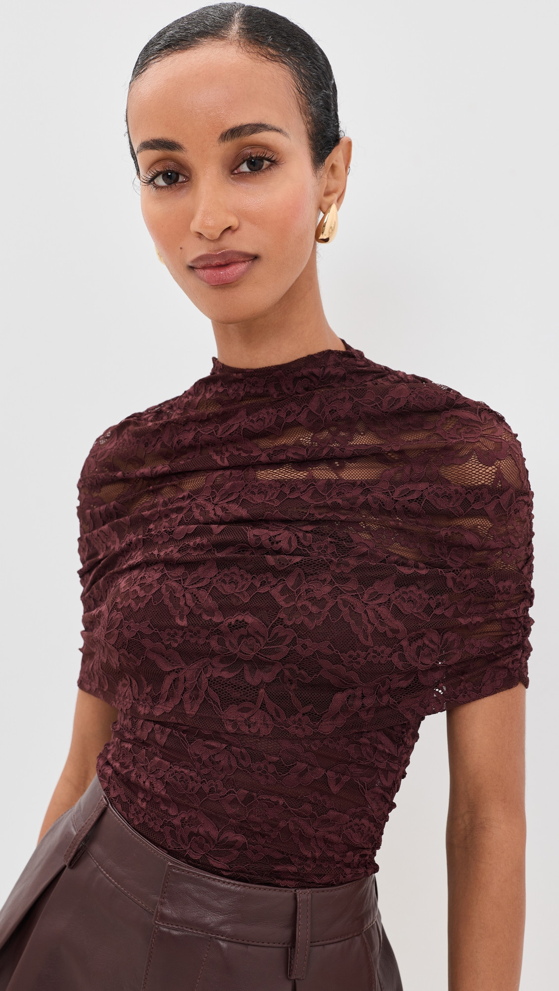 SEROYA Laila Top Bordeaux L | Shopbop