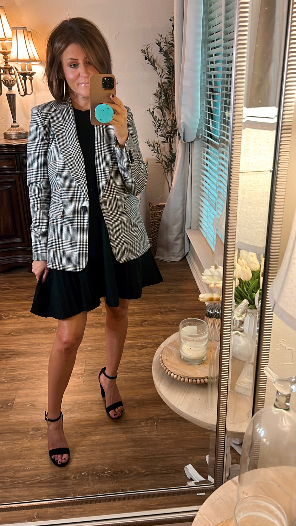 Walmart dress, XS.  Walmart blazer, size S  

#LTKstyletip #LTKworkwear #LTKover40