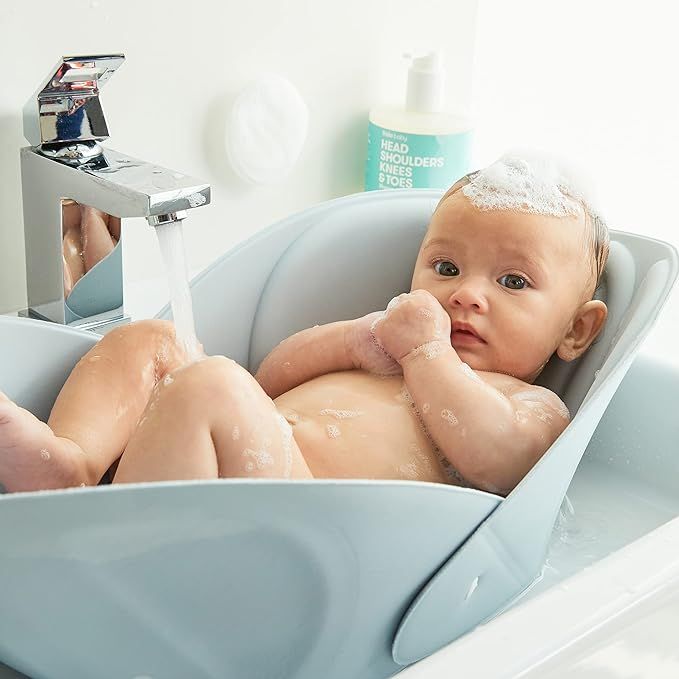 Soft Sink Baby Bath by Frida Baby Easy to Clean Baby Bathtub + Bath Cushion That Supports Baby's ... | Amazon (US)