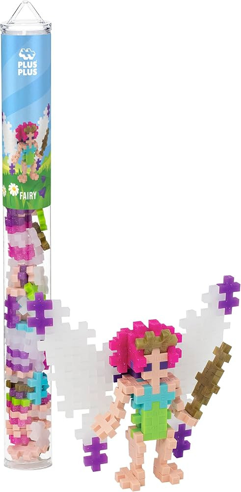 Plus Plus 3D Figure Building Block Set, Fun Stem Toys for Kids, 70 Interlocking Pieces - Fairy Mi... | Amazon (US)
