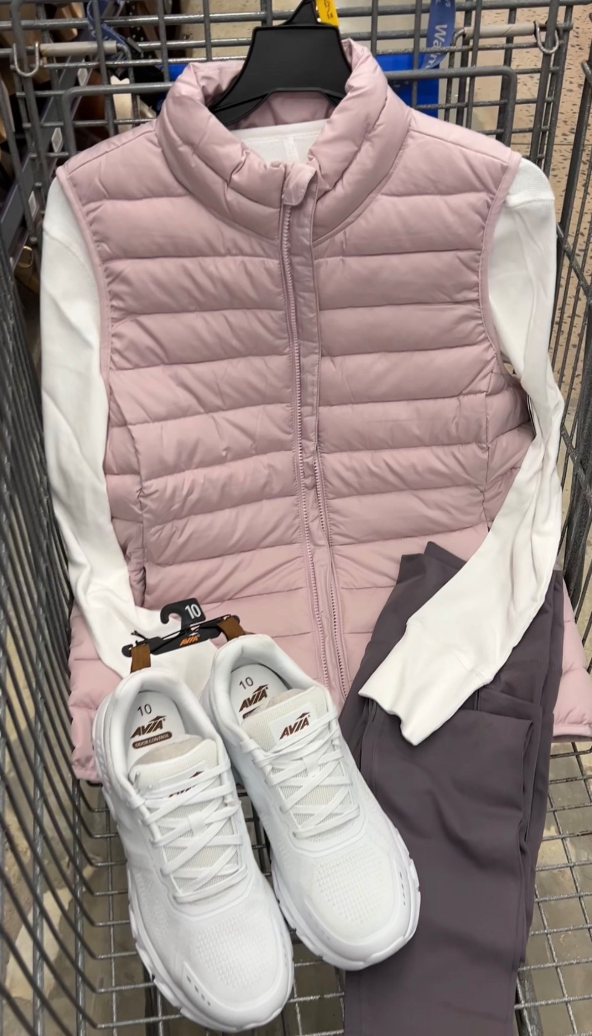 My Go-To Errand Outfit (All from Walmart) The vest fits true to size but my store didn’t have a small in stock so I grabbed the medium and it fits great too! Leggings run small imo, I size up one size to a medium. I also size up to medium in these tees. Cotton blend. #walmartfashion 

#LTKFindsUnder100 #LTKFindsUnder50 #LTKmomlife