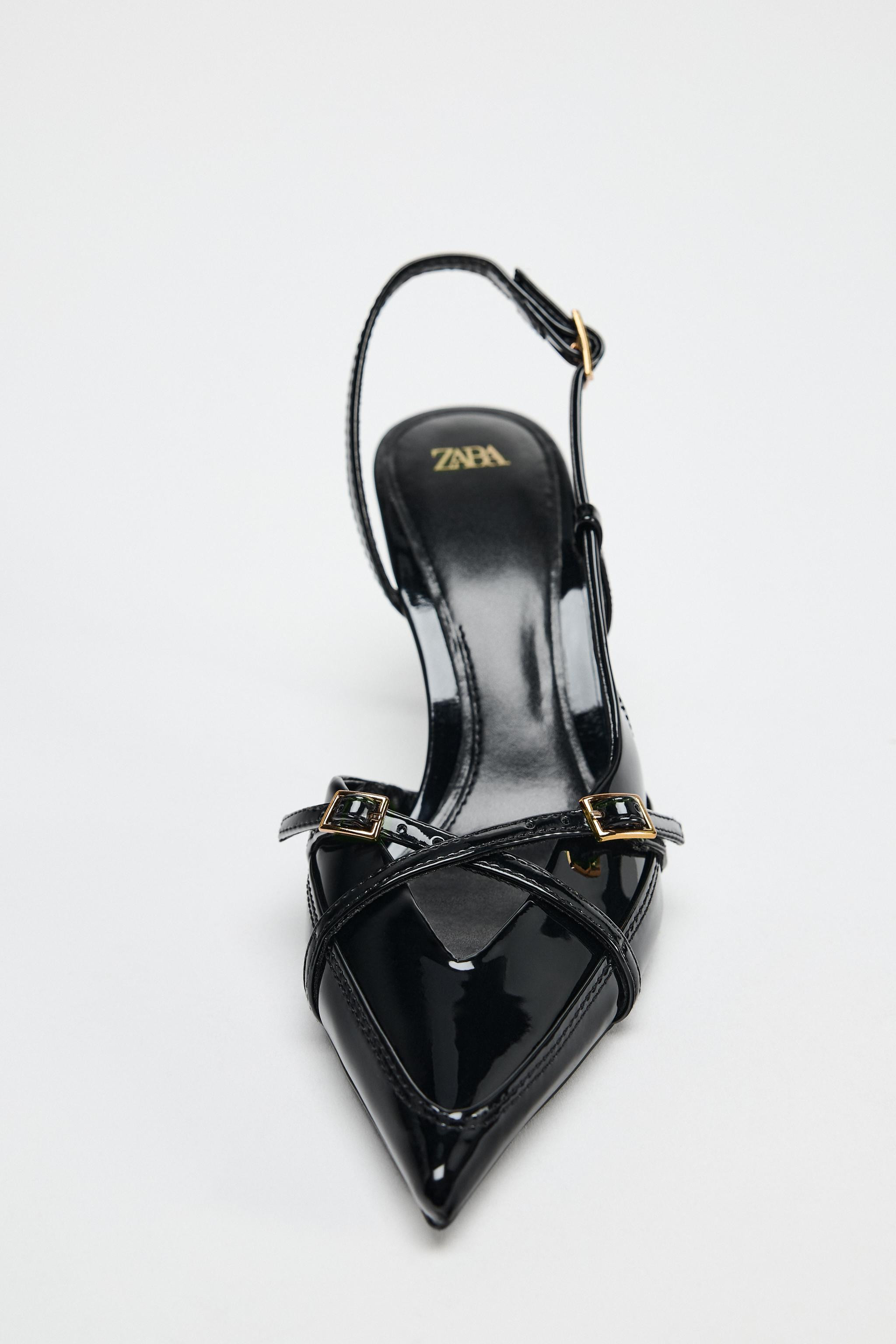 BUCKLED STRAP HEELED SHOES | Zara US