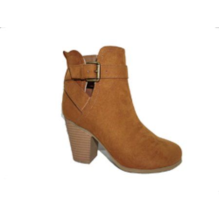 Ladies Time and Tru Ankle Strap Boots | Walmart (US)