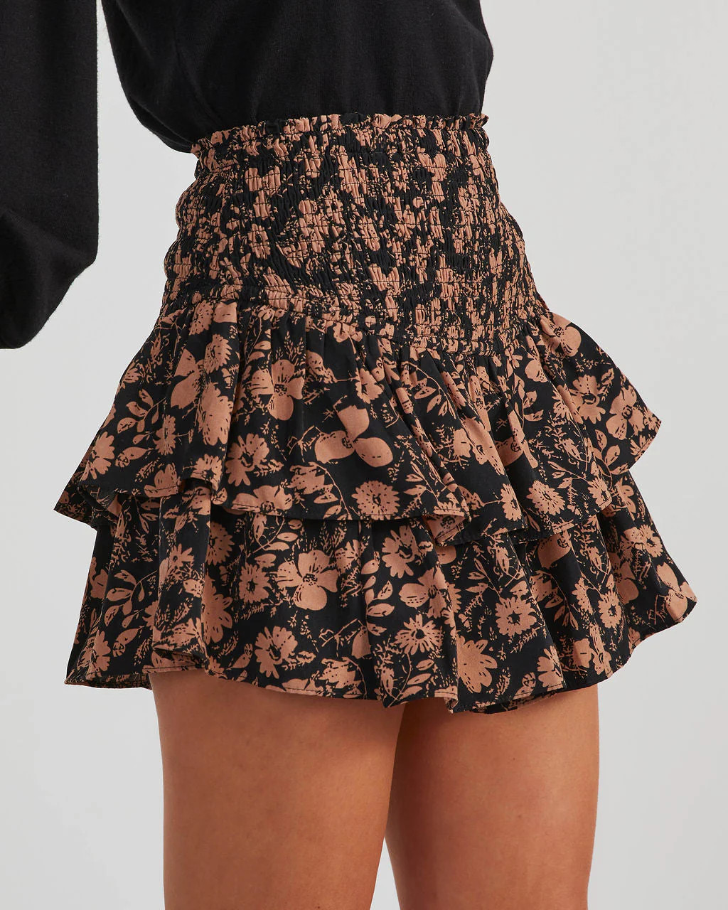 Addison Floral Smocked Ruffle Skort | VICI