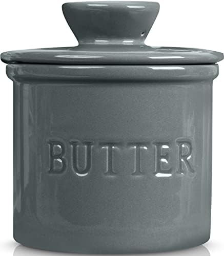 French Butter Crock for Counter With Water Line, On Demand Spreadable Butter, Ceramic Bell Style ... | Amazon (US)