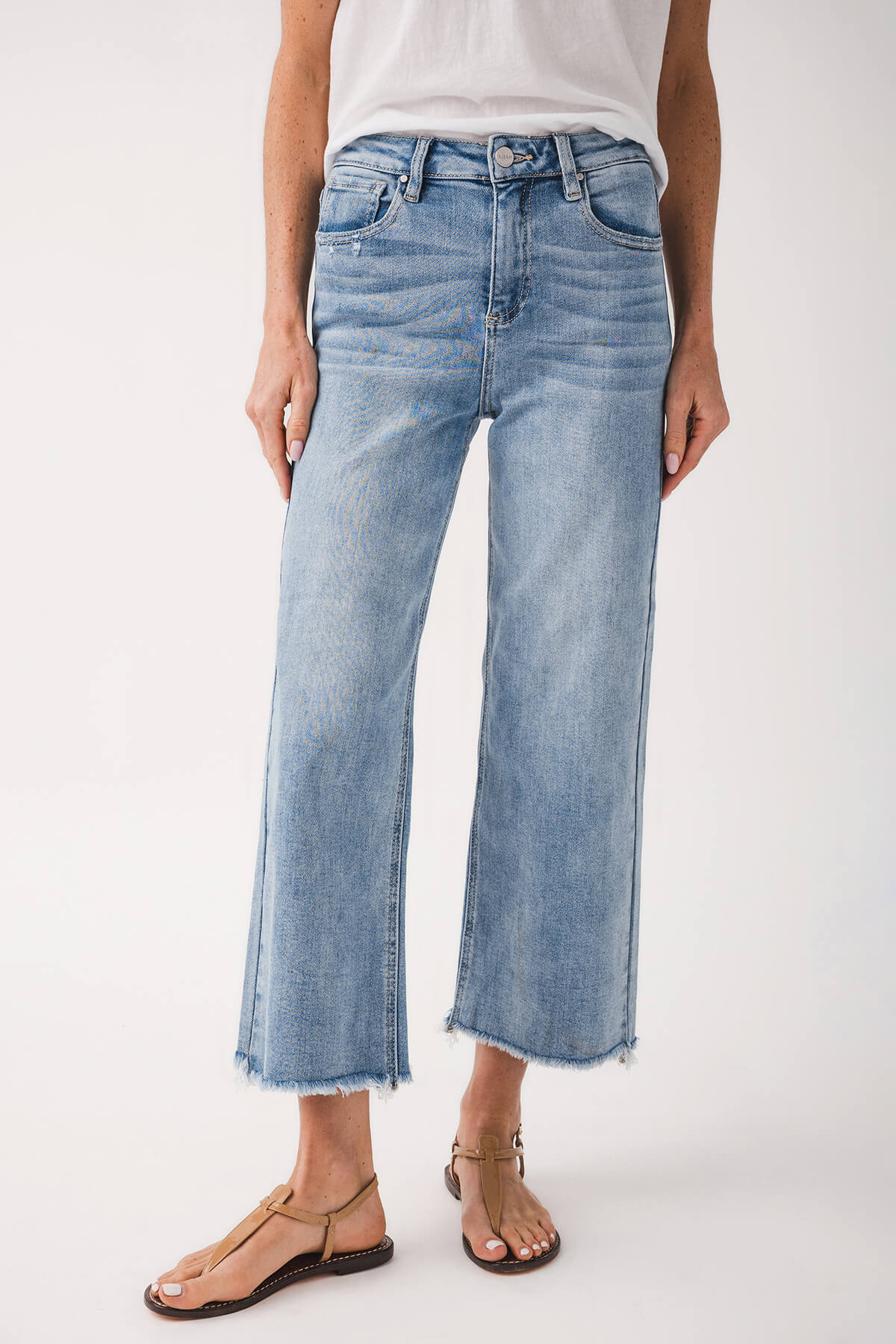 Risen Lighter Days Cropped Jeans | Social Threads