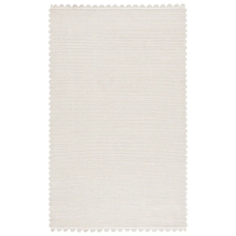 Ebern Designs Quaniyah Handwoven 85% Wool And 15% Recycled Cotton Striped Rug & Reviews | Wayfair | Wayfair North America