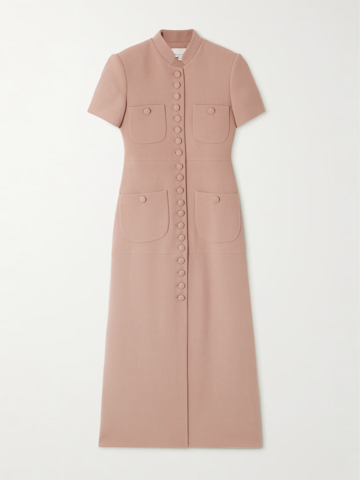 LIBEROWE - Imperial Wool-crepe Midi Dress - Brown | NET-A-PORTER (US)