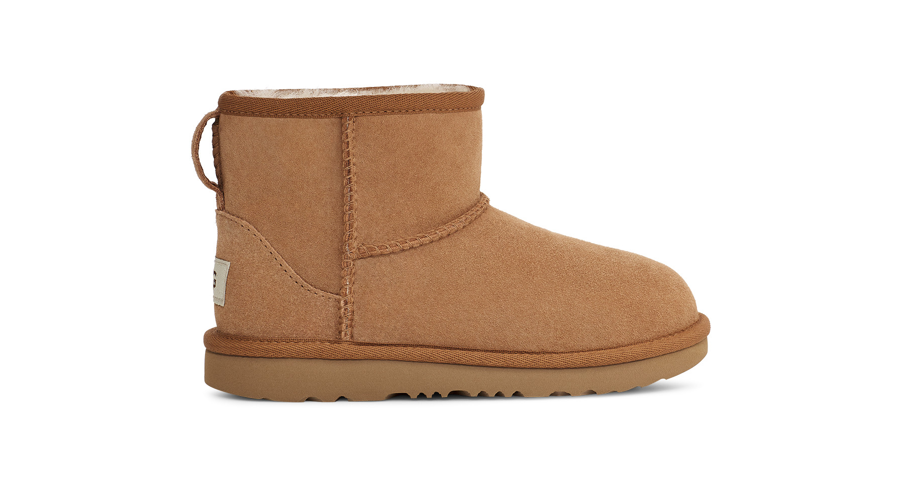UGG Kids' Classic Mini Regenerate Twinface Classic Boots in Chestnut, Size 2 | UGG (US)