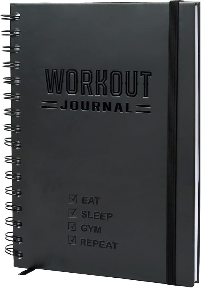 Nextnoid Hardcover Fitness Journal Workout Planner for Men & Women - A5(5.7" x 8.3") Sturdy Worko... | Amazon (US)
