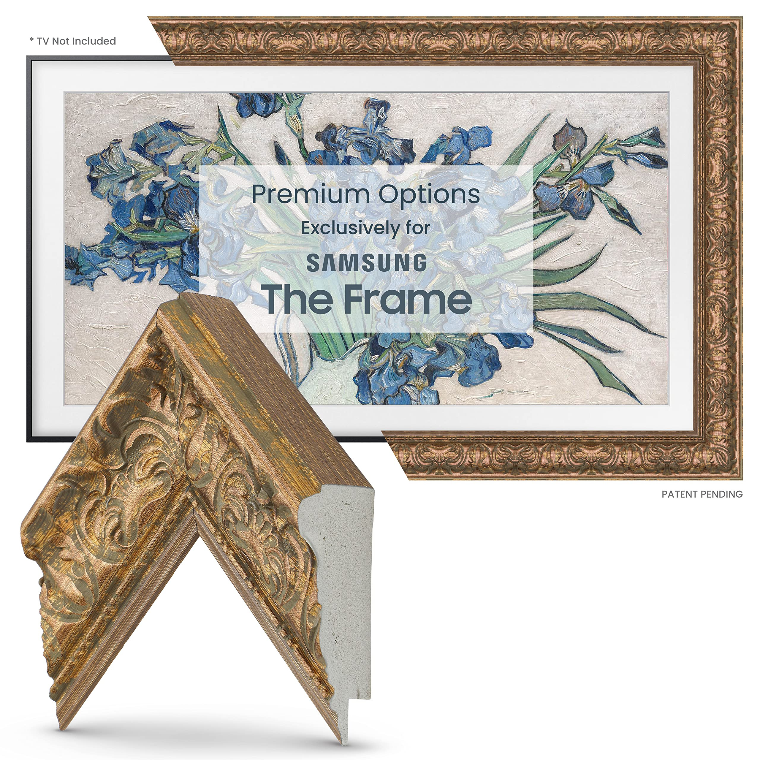 Frame My TV Deco TV Frames -Tuscan Copper Compatible ONLY with Samsung The Frame TV and Pro (Fits... | Amazon (US)