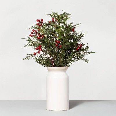 Cedar and Berry Faux Arrangement - Hearth & Hand™ with Magnolia | Target