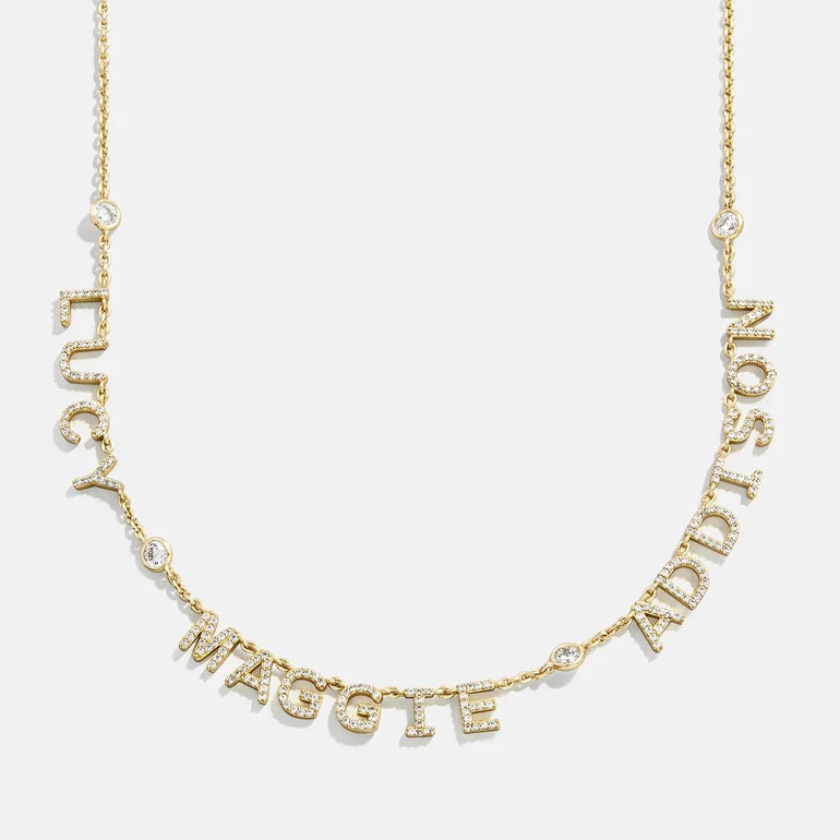 14K Gold Custom Multi Name Necklace - 3 Names | BaubleBar