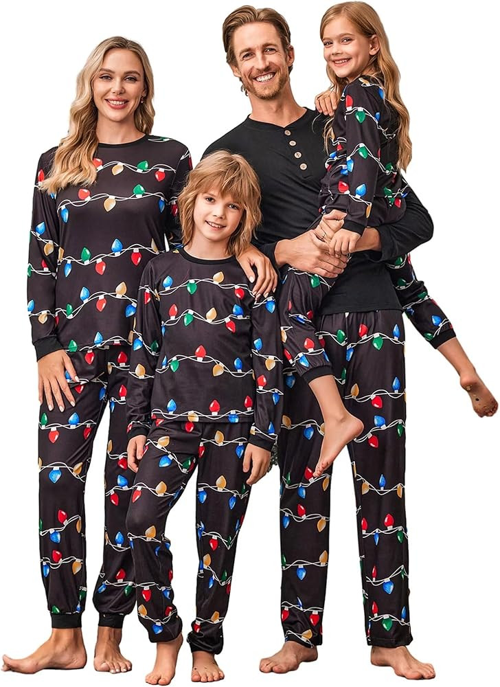 Ekouaer Family Christmas Pajamas Matching Sets Womens Mens Pjs Long Sleeve Sleepwear Holiday Loun... | Amazon (US)