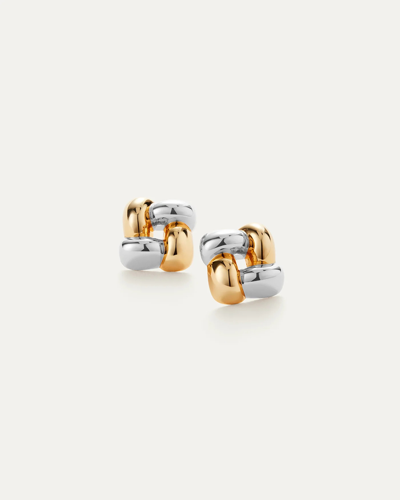 Small Woven Square Earrings | Jenny Bird (US)