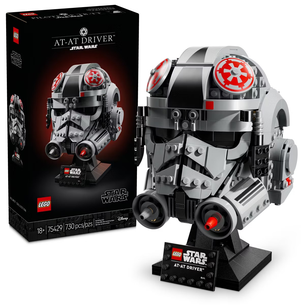 LEGO Star Wars: The Empire Strikes Back AT-AT Driver Helmet Building Set for Adults 75429 | Target