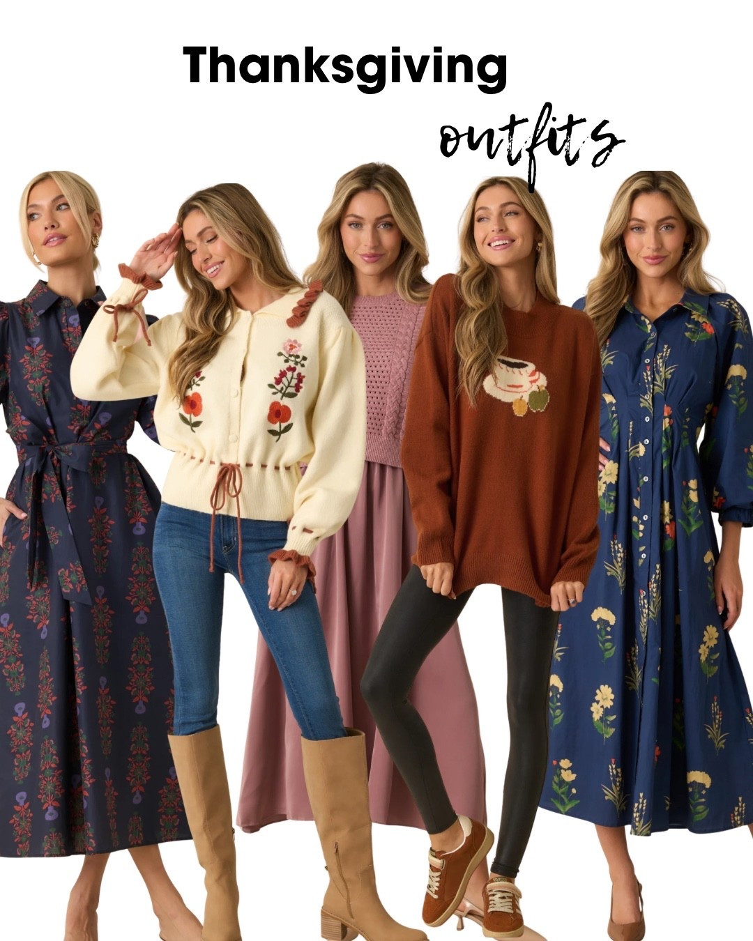 Thanksgiving
Fall
Outfits
Dresses
Floral
Navy
Brown
Sweaters
Boots
Outfit ideas
Cozy
Cute
Stylish
Trendy
Midi
Long sleeve
Warm
Brown
Maybe
Ivory
Beige


#LTKStyleTip #LTKHoliday #LTKootd