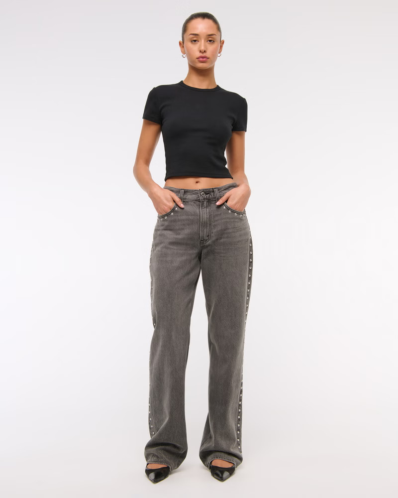 Women's High Rise Loose Jean | Women's New Arrivals | Abercrombie.com | Abercrombie & Fitch (US)