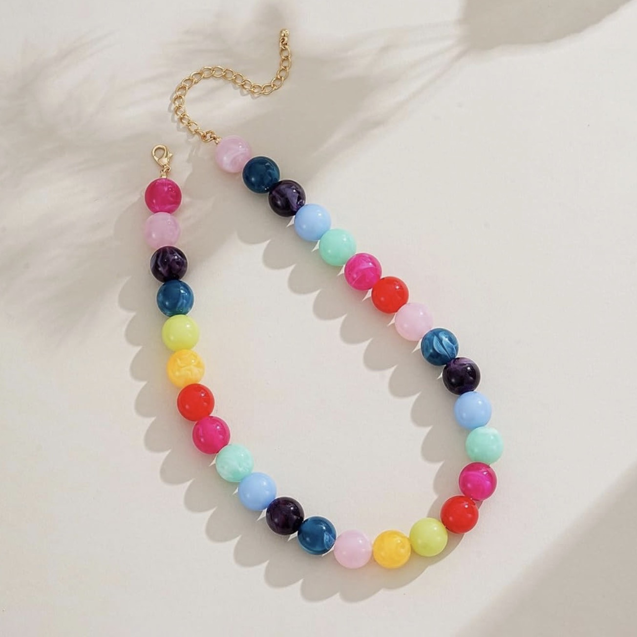 Colorful Beaded Statement Necklace 🌈 Bright Summer Jewelry Find

The cutest pop of color for summer 🌈✨ This chunky rainbow beaded necklace instantly makes any outfit feel more fun — perfect with colorful dresses, white denim, swimsuits, or a simple tee and shorts! Loving the bold resin beads and playful preppy vibe for vacation, brunch, beach days, or adding a statement to everyday outfits 💖💙💚☀️

Colorful statement necklace, rainbow jewelry, chunky beaded necklace, preppy accessories, colorful summer style, beach vacation outfit accessories, bright statement jewelry, resort wear accessories, Y2K jewelry trend, Amazon fashion find, bold necklace, colorful outfit details, summer accessories for women 🌸

#LTKSeasonal #LTKU #LTKOver40