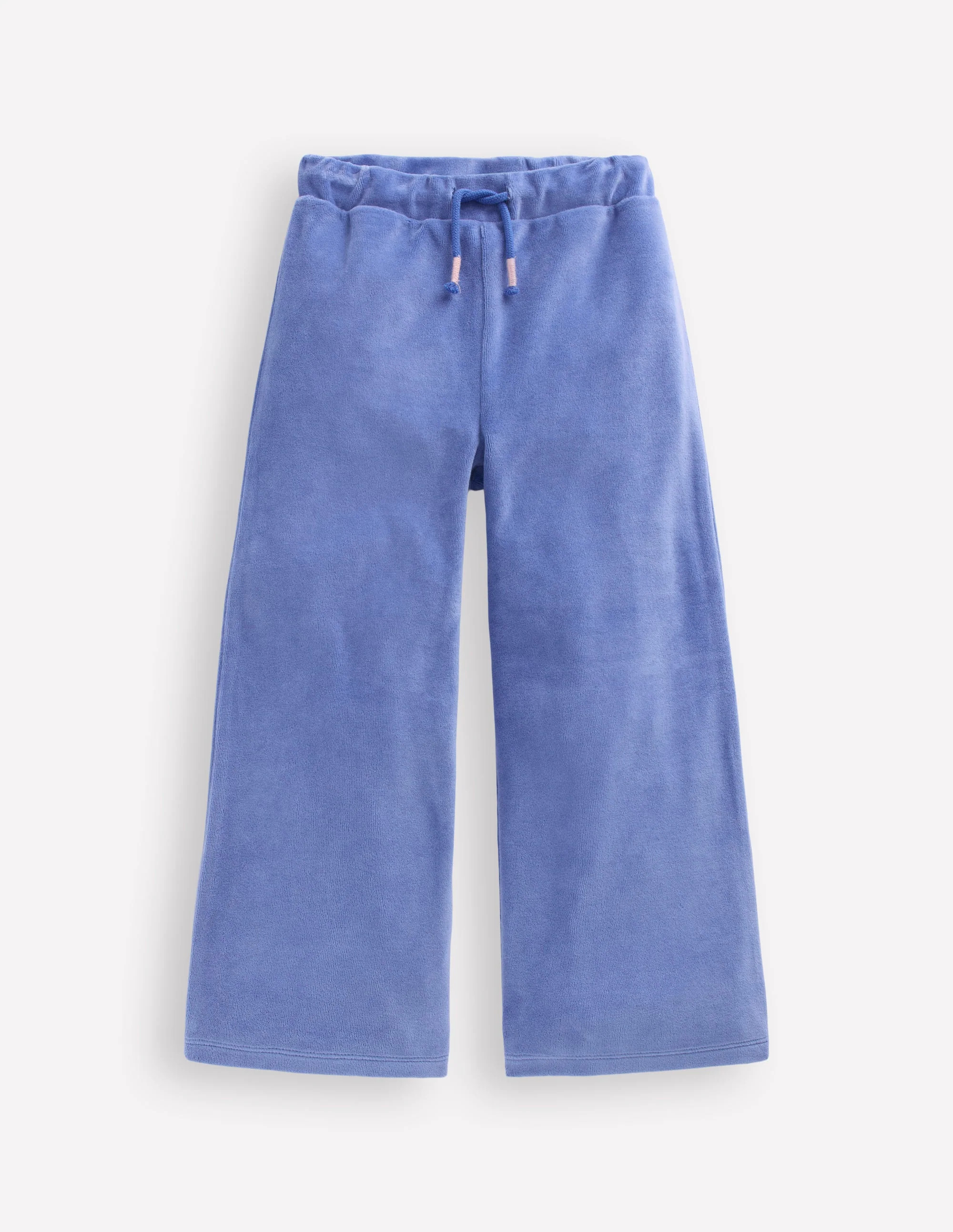 Heart Pocket Velour Sweatpants-Soft Blue | Boden (US)