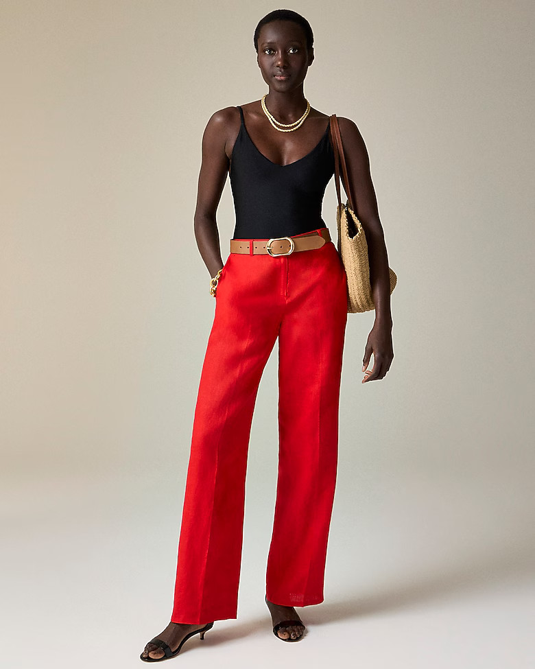 Harbor pant in linen | J. Crew US