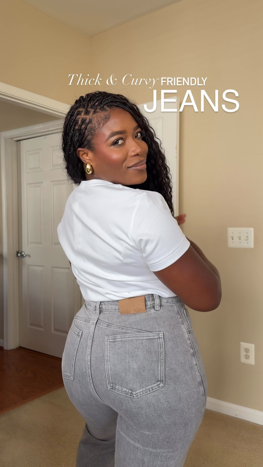 Stretchy and comfy jeans that are thick and curvy girls friendly. 
I’m wearing size 8

#LTKMidsize #LTKPlusSize #LTKWorkwear