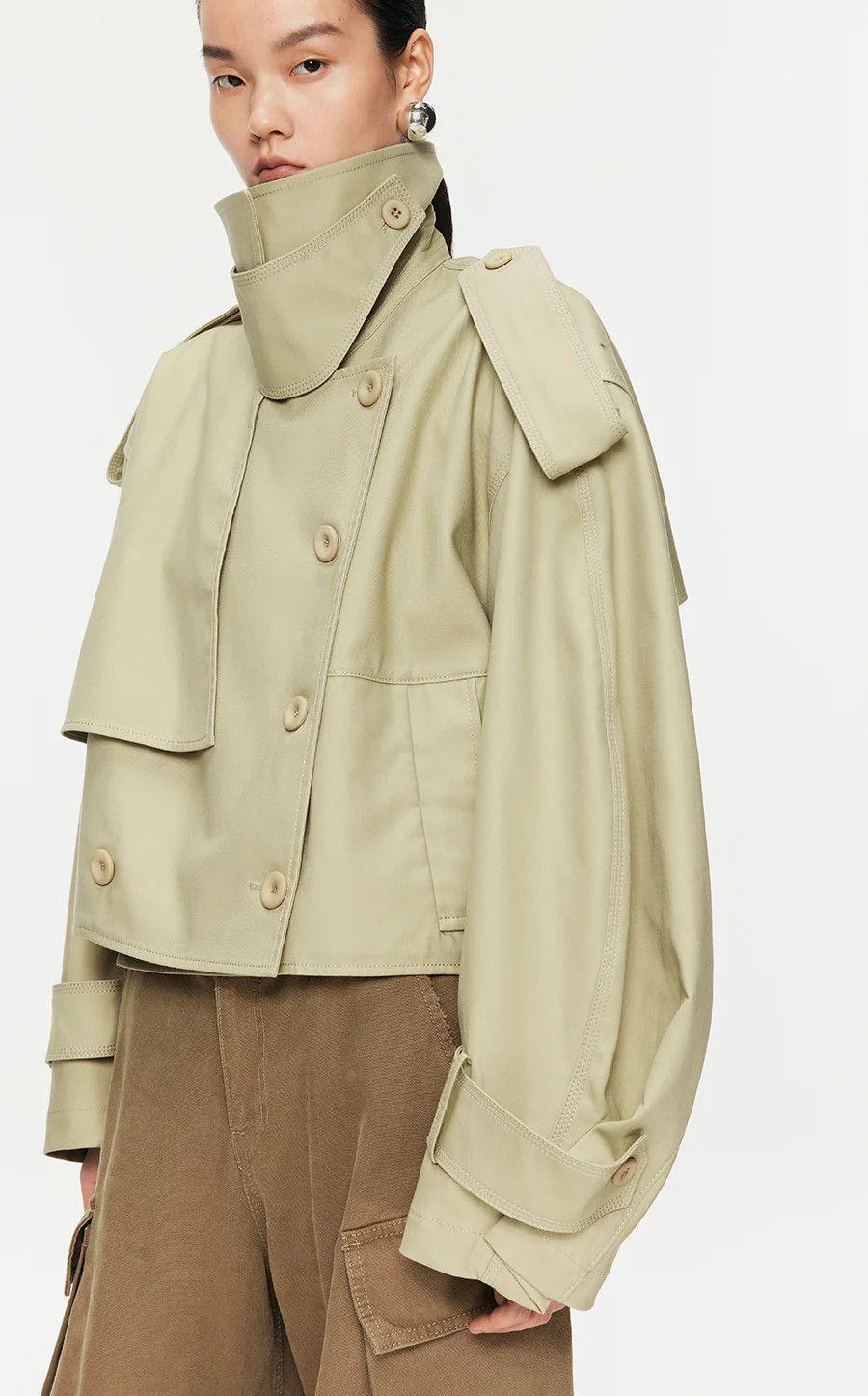 Coat/JNBY Oversize Cotton Coat | JNBY