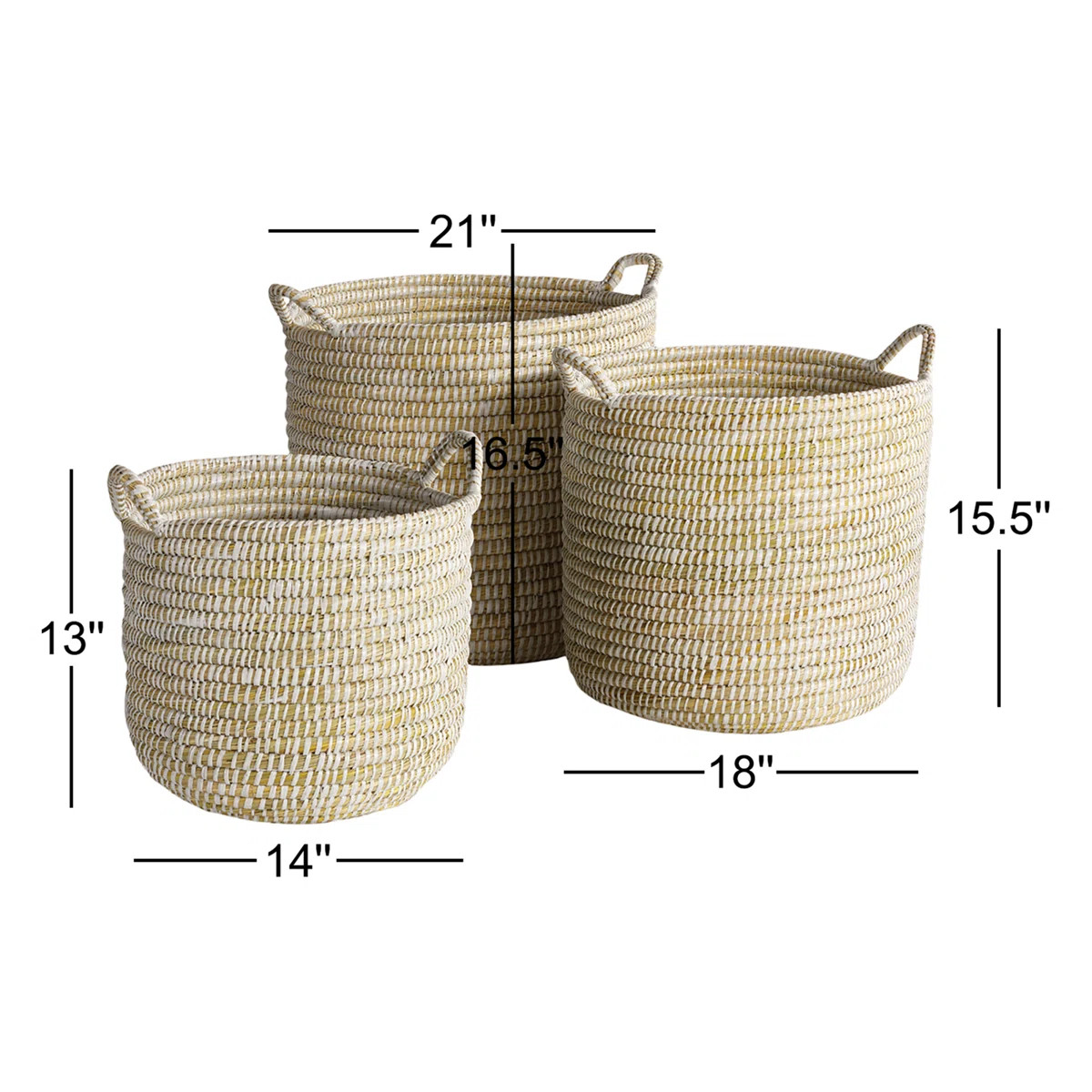 Birch Lane™ Vira Seagrass Decorative Basket | Wayfair North America