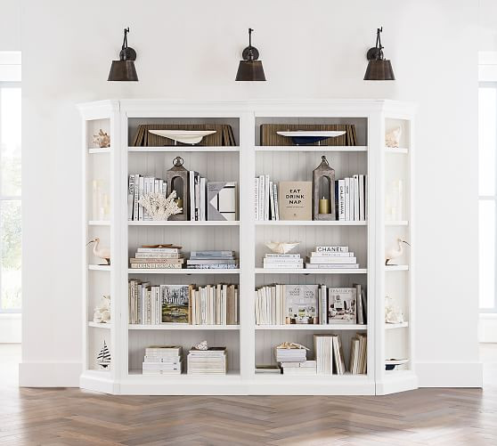 Aubrey 102.5" x 84" Wall Bookcase | Pottery Barn (US)