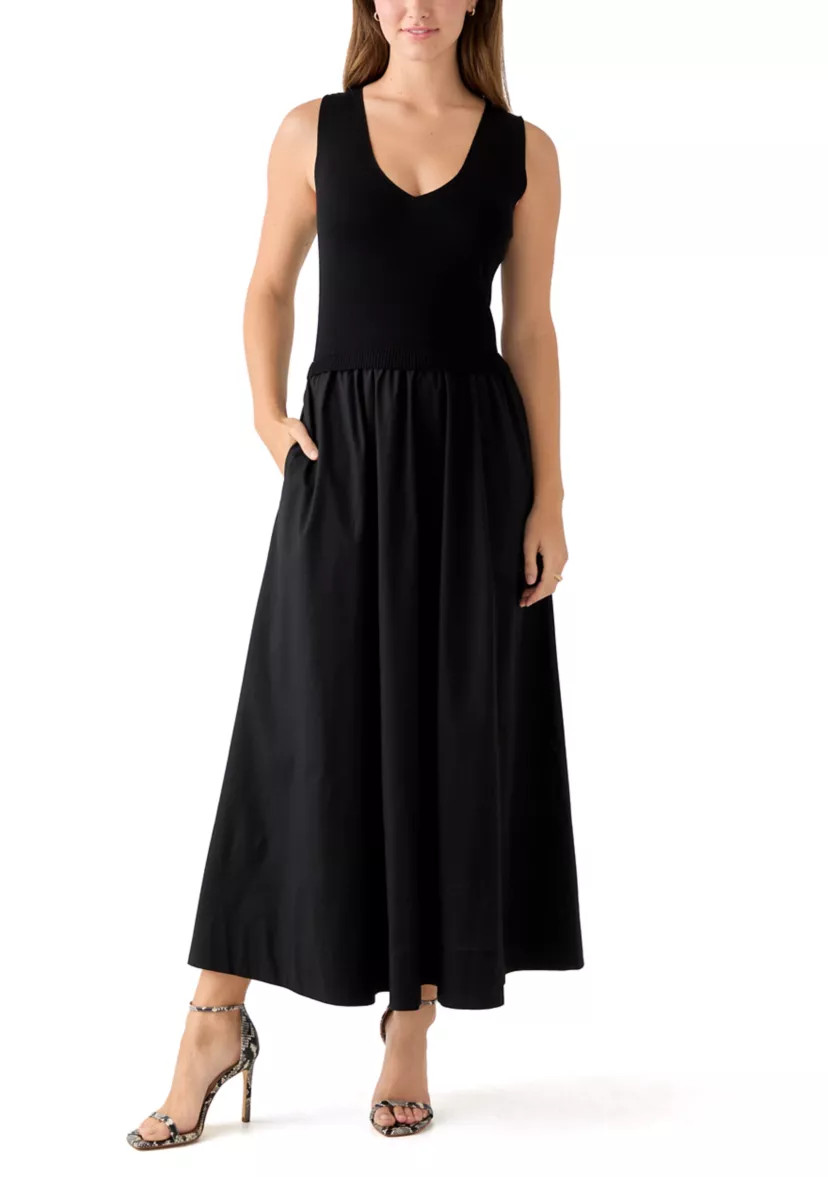 Women's Twofer Solid Sweater Midi Dress | Belk
