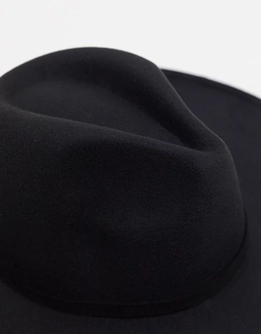 My Accessories London Exclusive oversized fedora hat with chain detail in black | ASOS (Global)