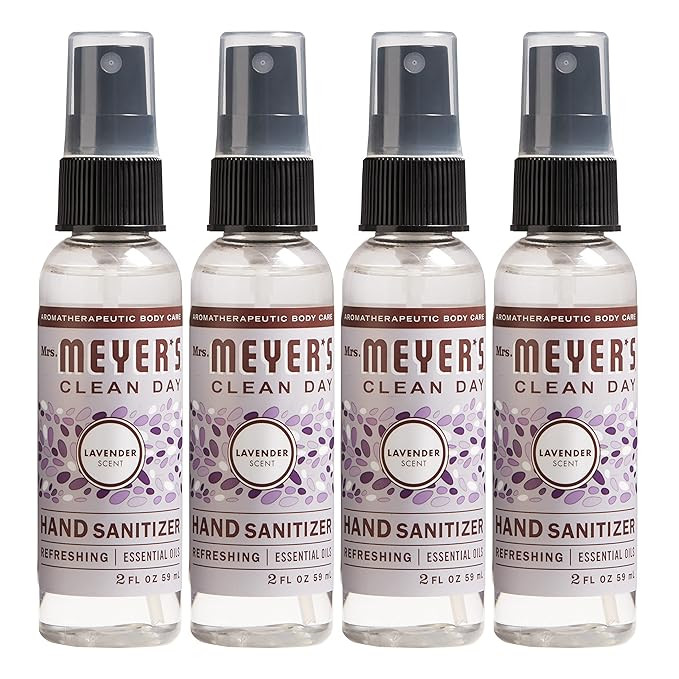 Mrs. Meyer's Antibacterial Hand Sanitizer Spray, Travel Size, Removes 99.9% of Bacteria, Lavender... | Amazon (US)