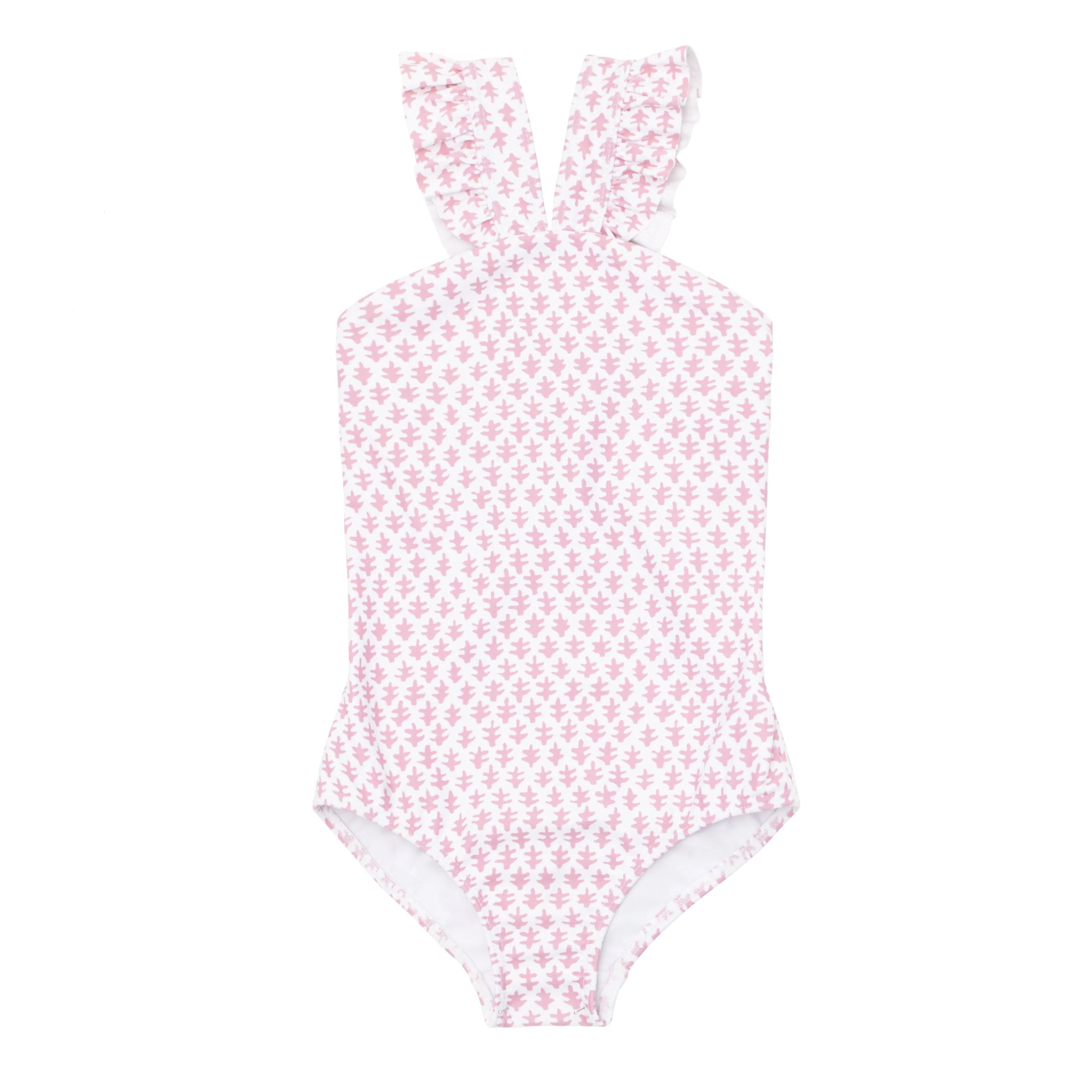 minnow x sister parish girls nectar leaf v-neck crossover one piece | minnow