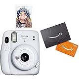Fujifilm Instax Mini 11 Instant Camera - Ice White + $10 Amazon Gift Card in Mini Envelope | Amazon (US)