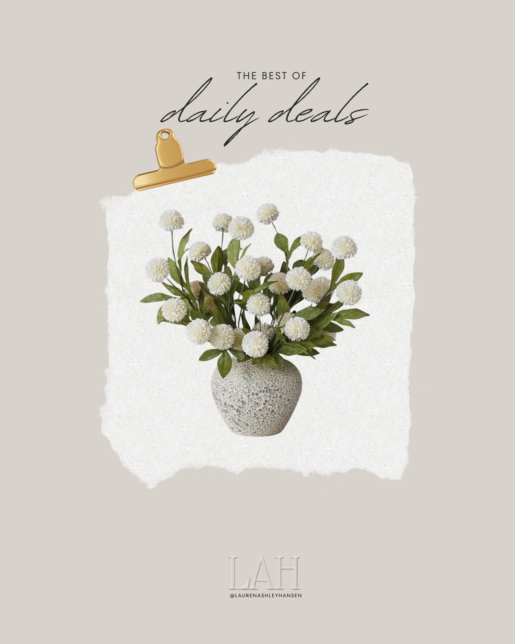 I absolutely love these faux silk pompom mums! I grabbed them last year in a soft beige-peach color, but I'm really love the white and green versions too. Easy to layer in any vase.

#LTKSaleAlert #LTKHome