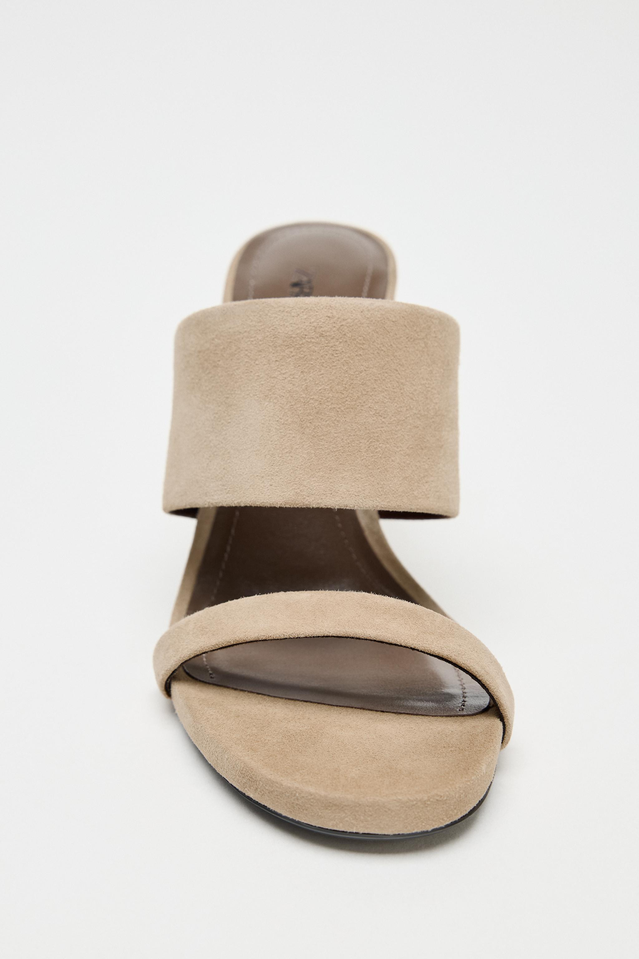 HEELED SUEDE MULES | Zara US