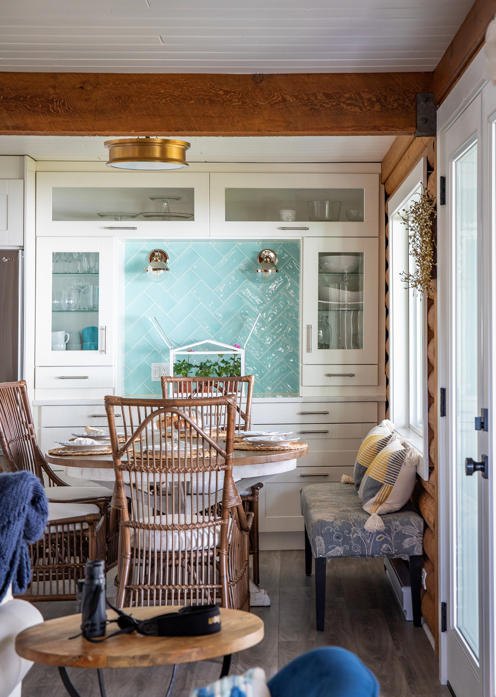 My interior design advice is ALWAYS to design for 95% of the way you want live.  My pedestal farmhouse table extends to an oval that in a pinch I can squeeze eight people round but reduces down to a manageable 48" when just me, which is most of the time.   

 #LTKhome #LTKstyletip