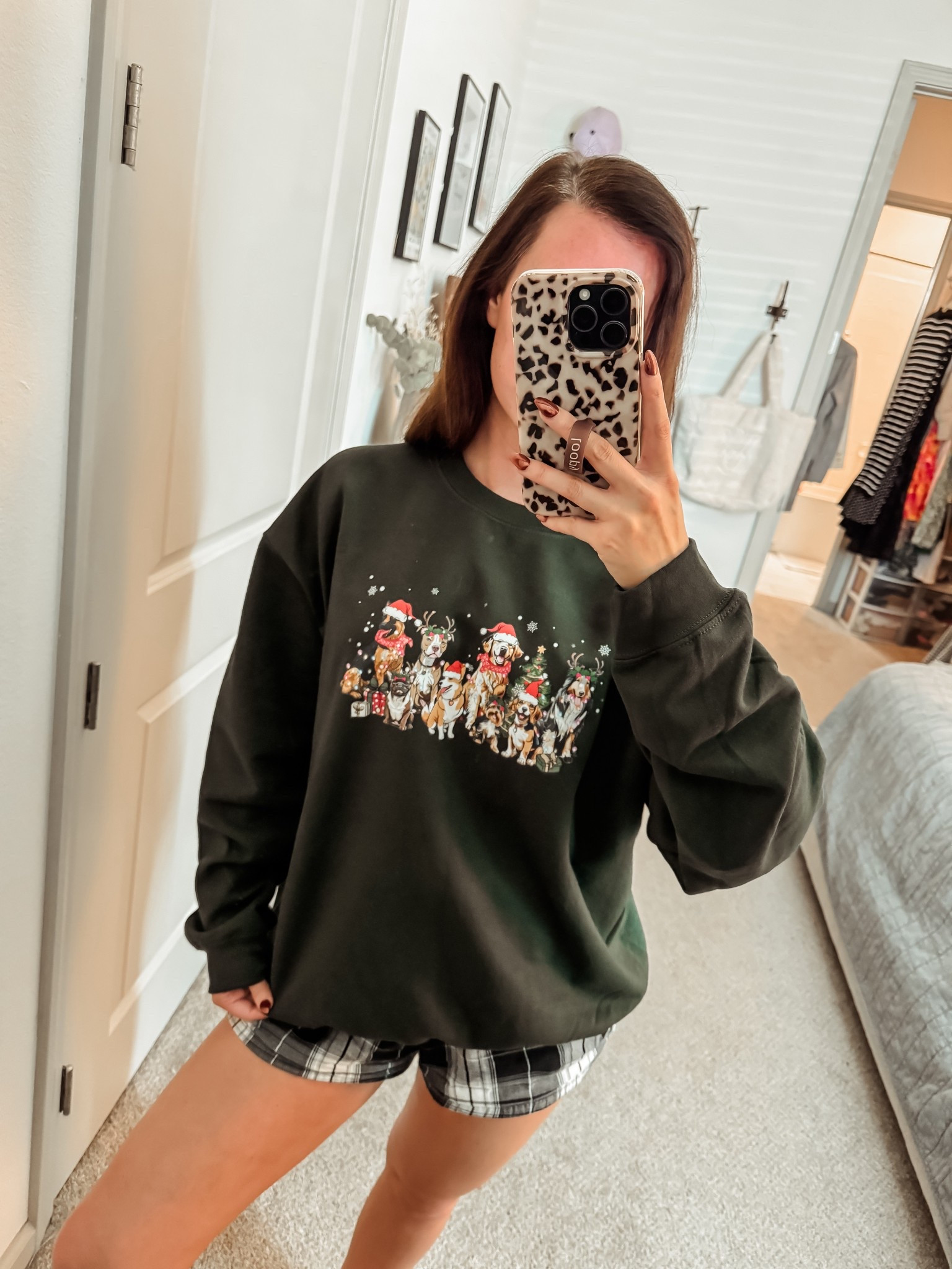 Sweatshirt // Christmas sweatshirt // holidays // under $50 // comfy clothes // boxer shorts // sweater // warm 

#LTKHoliday #LTKFindsUnder50 #LTKStyleTip