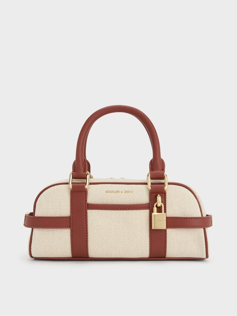 Scottie Canvas Bowling Bag - Brick | Charles & Keith US