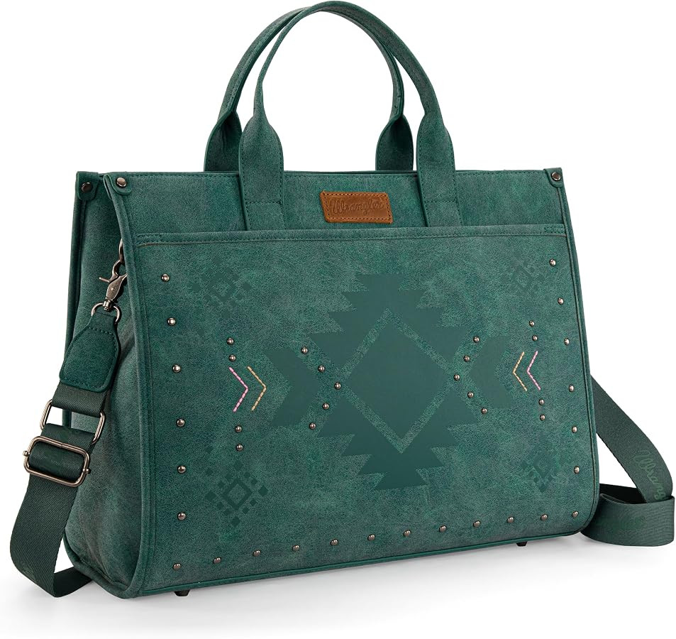 Wrangler Laptop Bag for Women 15.6 inch Large Work Tote Bag with with 40oz Cup Holder Waterproof ... | Amazon (US)