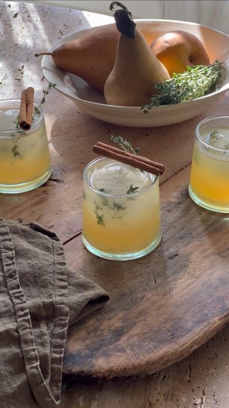 Spiced honey, thyme and pear cocktails // the kitchen tools and ingredients you need to make them  

#recipe #cocktails #kitchen #cooking #home 

#LTKHoliday #LTKSeasonal #LTKVideo