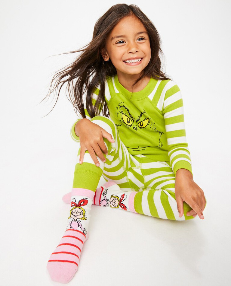 Kids Dr. Seuss Grinch Long John Pajama Set | Hanna Andersson