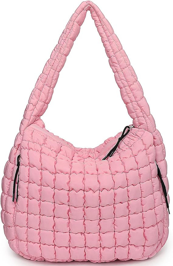 Amazon.com: Bagtopia Puffer Tote Bag, Large Quilted Puffer Tote Bag, Lightweight Puffy Quilted Ho... | Amazon (US)