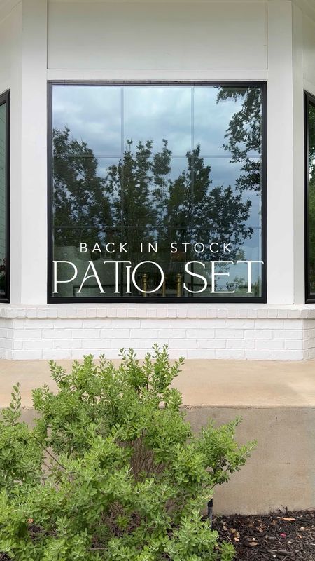 This best selling outdoor patio set is back in stock! We have this on our front porch and has held up so week throughout the summer and winter! 

#LTKhome #LTKstyletip #LTKSeasonal