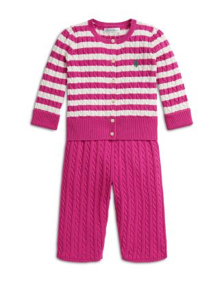 Girls' Mini Cable Cotton Cardigan & Pant Set - Baby | Bloomingdale's (US)