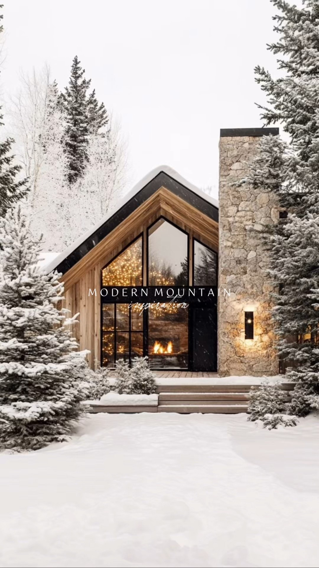 A modern mountain design layered with warm wood details, layered textures, and beautiful contrast in every space. Made for snowy days spent at home. ❄️ 

#LTKSeasonal #LTKHome #LTKSaleAlert