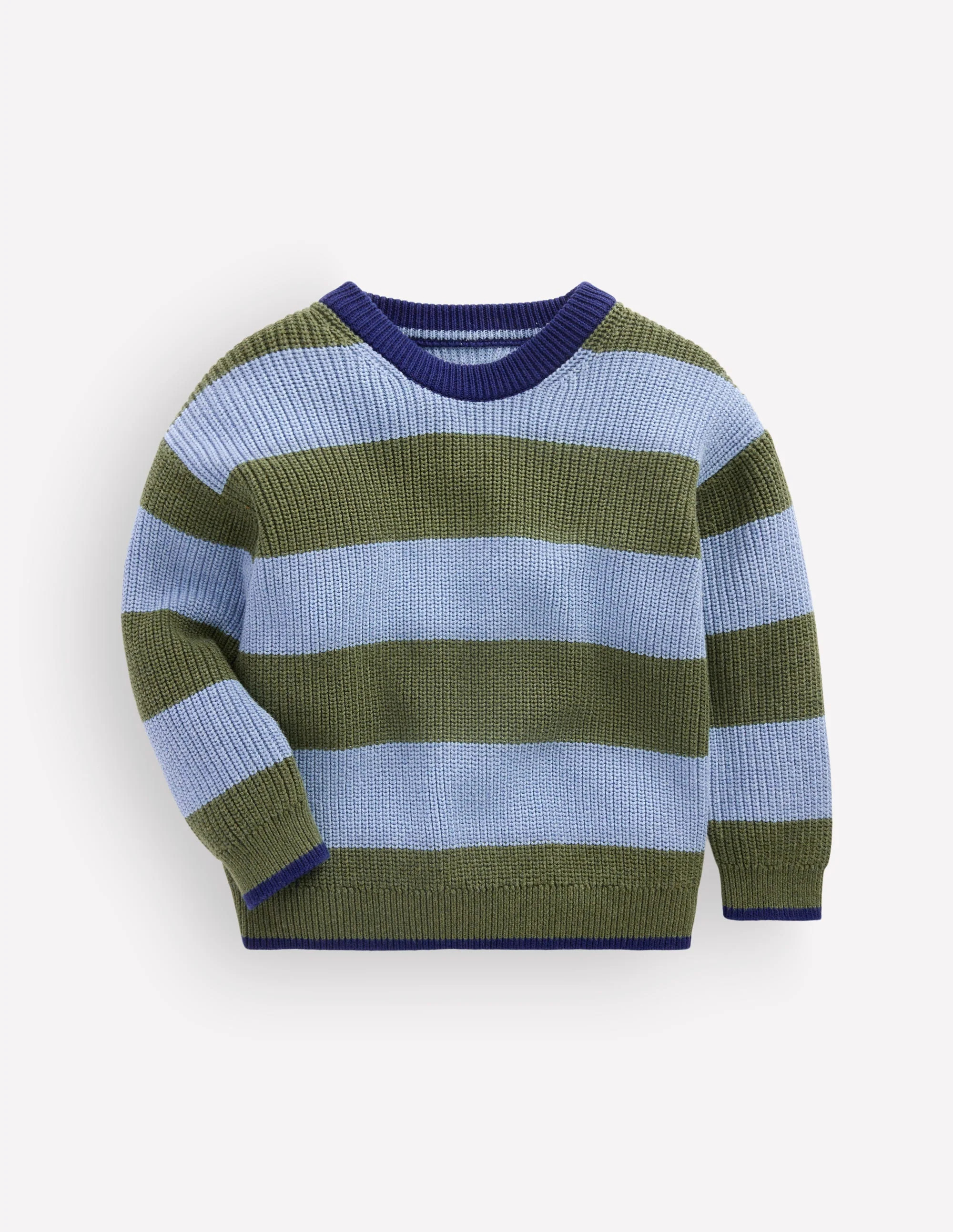 Chunky Cotton Jumper-Bluejay Stripe | Boden (US)